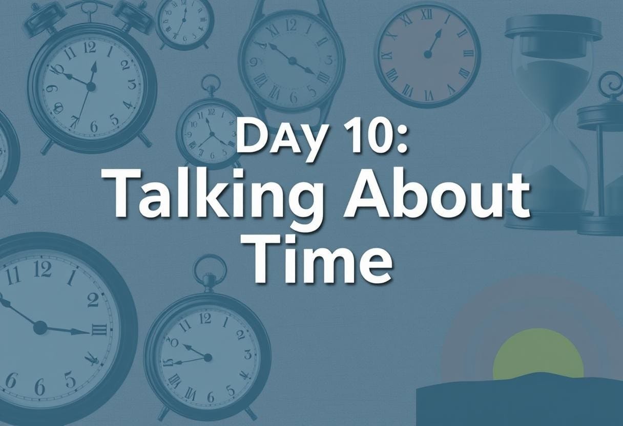 Day 10 - Talking About Time
