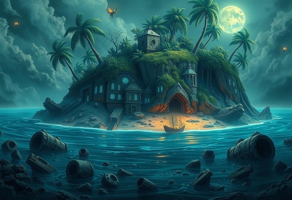 Mystical treasure island