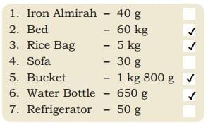 Weight and Capacity NCERT Solutions | Mathematics (Maths Mela) Class 5 - New NCERT