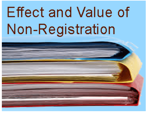 Impact of Non-Registration
