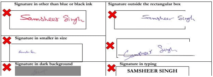 Unacceptable Signatures