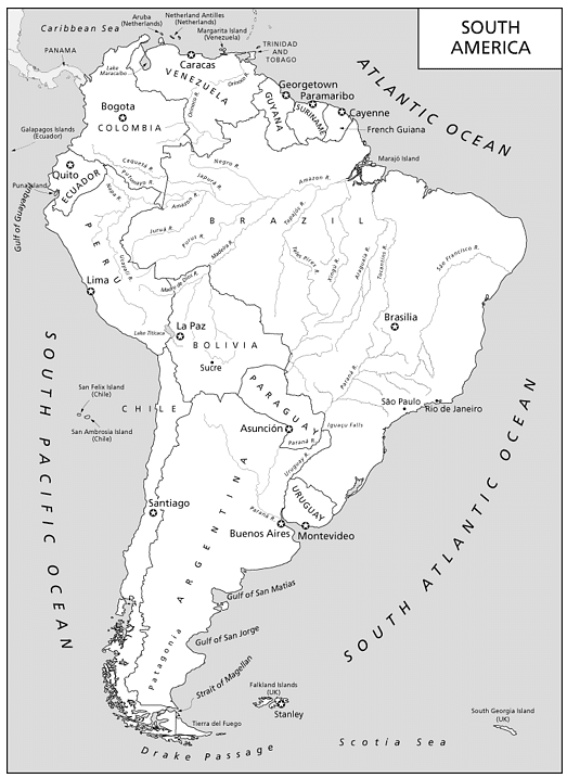 Latin America Political Map