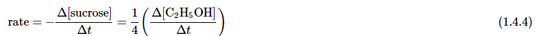 Calculating the Reaction Rate of Fermentation of Sucrose