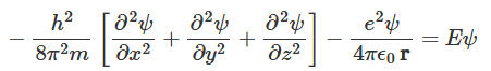 Schrödinger`s wave equation of the hydrogen atom