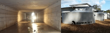 Under ground RCC water tank