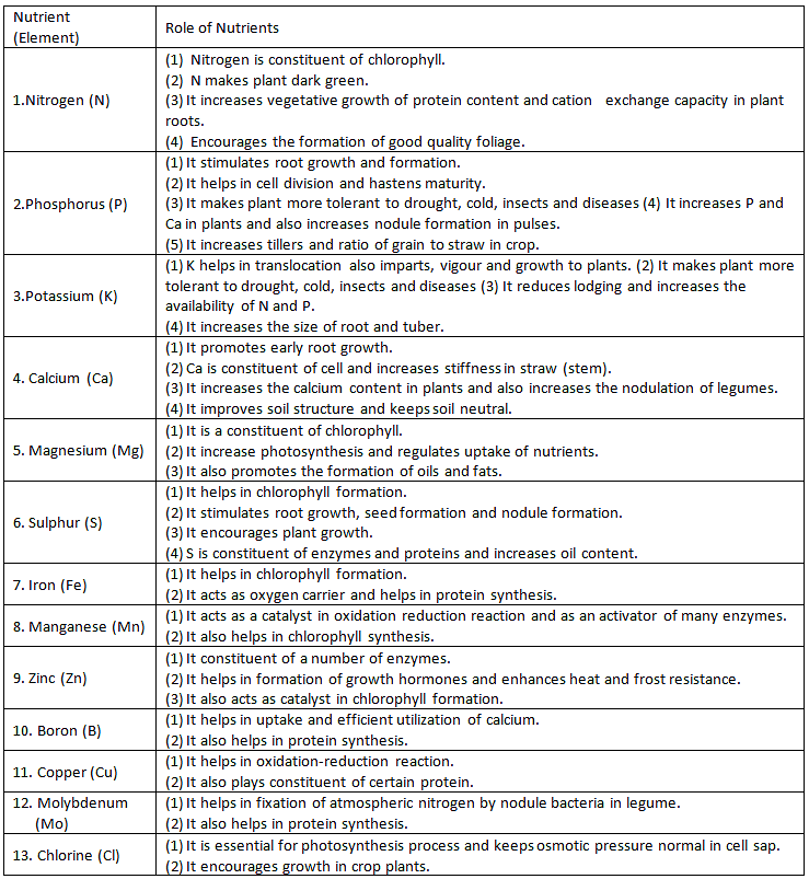 Essential Plant Nutrients | Agriculture Optional for UPSC