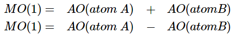 Molecular Orbitals Involving Only ns Atomic Orbitals