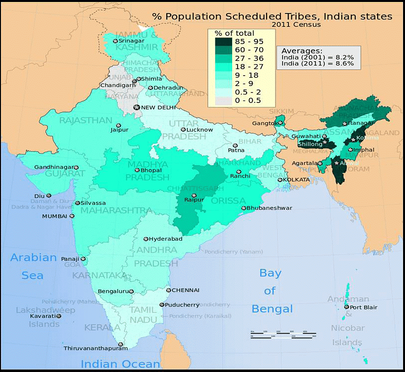 Distribution of Linguistic & Socio-economic tribal populations | Anthropology Optional for UPSC