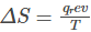 Expression for entropy change