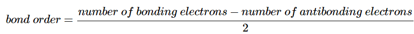 Bond Order in Molecular Orbital Theory