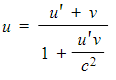 Example: A rocket moves to the right with speed 0.60c relative to the ground.