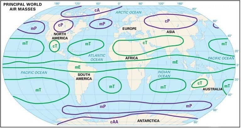 Air Masses and Fronts | Geography Optional for UPSC