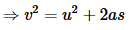 Uniformly Accelerated Motion | Civil Engineering Optional Notes for UPSC