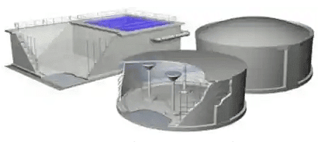 Reinforcement in water tanks