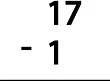 Subtraction (Single Digit) Class 1 Worksheet Maths