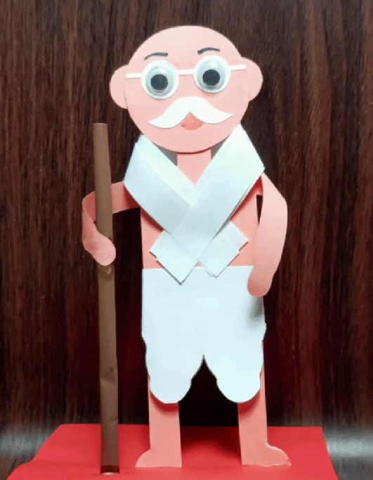 Craft Ideas: Mahatma Gandhi Craft | Hands on Art & Craft - Class 1