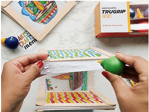 Craft Ideas: Diwali Popsicle Stick Lanterns | Hands on Art & Craft - Class 1