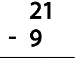 Subtraction (Double Digit) Class 1 Worksheet Maths