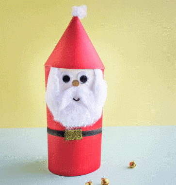 Craft Ideas: Roll Santa Claus | Hands on Art & Craft - Class 1