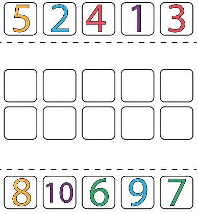 Numbers from One to Nine - 1 Class 1 Worksheet Maths