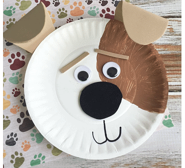 Craft Ideas: Paper Plate Dog Craft | Hands on Art & Craft - Class 1