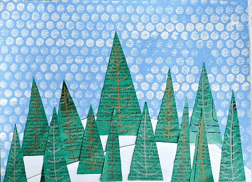 Craft Ideas: Winter Landscape Art | Hands on Art & Craft - Class 1