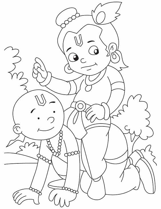 Printable Worksheet: Janmashtami - 5 | Hands on Art & Craft - Class 1