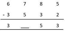 Worksheet Solutions: Subtraction - 3 | Mental Maths - Class 1
