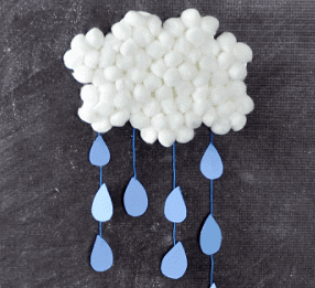 Craft Ideas: Rain Cloud | Hands on Art & Craft - Class 1