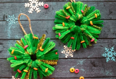 Craft Ideas: Christmas Tree Ornament | Hands on Art & Craft - Class 1