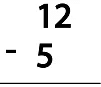 Subtraction (Single Digit) Class 1 Worksheet Maths