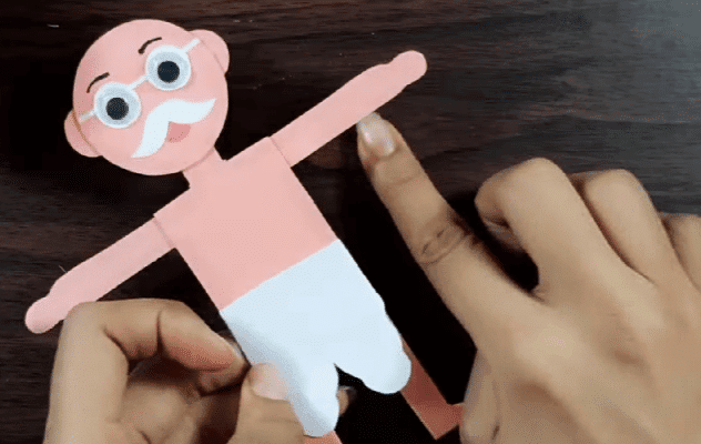 Craft Ideas: Mahatma Gandhi Craft | Hands on Art & Craft - Class 1