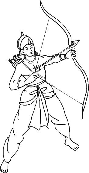Printable Worksheet: Dussehra- 2 | Hands on Art & Craft - Class 1