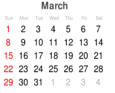 Worksheet: Calendar - 3 | Mental Maths - Class 1