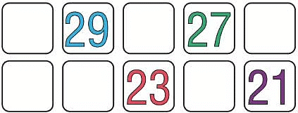 Worksheet: Numbers from Twenty-one to Fifty - 2