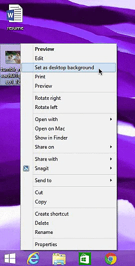 How to customize your desktop background