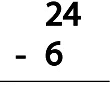 Subtraction (Double Digit) Class 1 Worksheet Maths