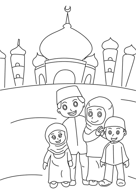 Printable Worksheet: Eid- 2 | Hands on Art & Craft - Class 1