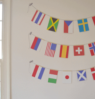 Craft Ideas: Olympic Flag Garland | Hands on Art & Craft - Class 1
