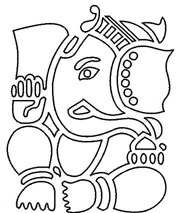 Printable Worksheet: Ganesh Chaturthi- 1 | Hands on Art & Craft - Class 1