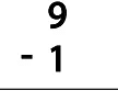 Subtraction (Single Digit) Class 1 Worksheet Maths