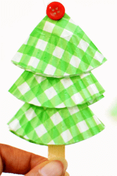 Craft Ideas: Cupcake Christmas Tree | Hands on Art & Craft - Class 1