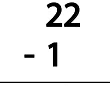 Subtraction (Double Digit) Class 1 Worksheet Maths