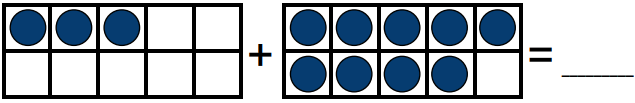 Worksheet: Addition With Ten Frames | Mental Maths - Class 1