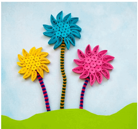 Craft Ideas: Quilled Paper Truffula Trees | Hands on Art & Craft - Class 1
