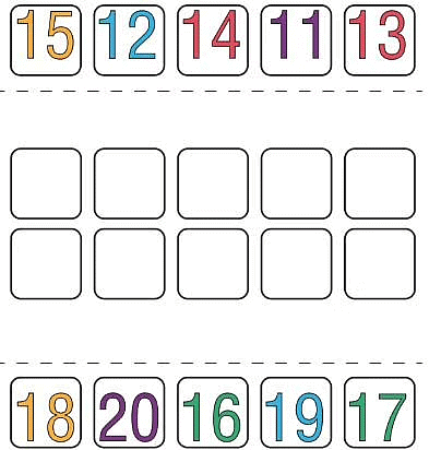 Worksheet: Numbers from Twenty-one to Fifty - 2