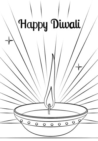 Printable Worksheet: Diwali- 2 | Hands on Art & Craft - Class 1