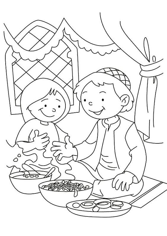 Printable Worksheet: Eid- 4 | Hands on Art & Craft - Class 1
