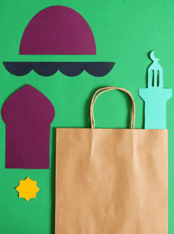 Craft Ideas: Paper Bag Mosques | Hands on Art & Craft - Class 1