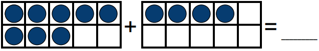Worksheet: Addition With Ten Frames | Mental Maths - Class 1
